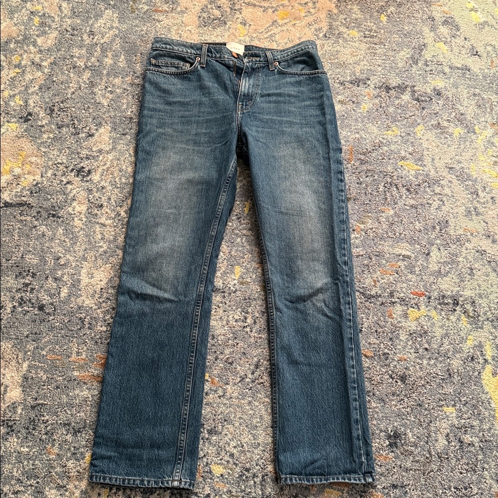 Doen - straight leg denim shep Jean 28 30” inseam Andalucia Wash